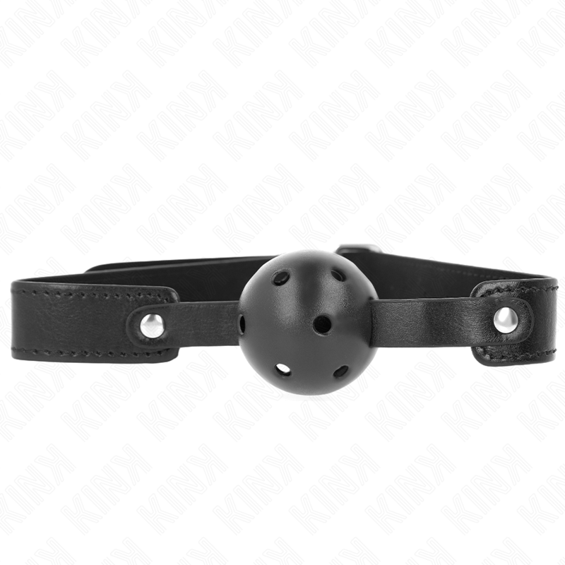 KINK - BLACK BREATHABLE BALL 4.5 CM GAG 65 x 2.5 CM - 1