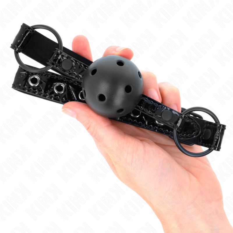 KINK - DIAMOND PATTERN BALL 4.5 CM GAG MODEL 3 64.5 CM ADJUSTABLE 42-60 CM - 4