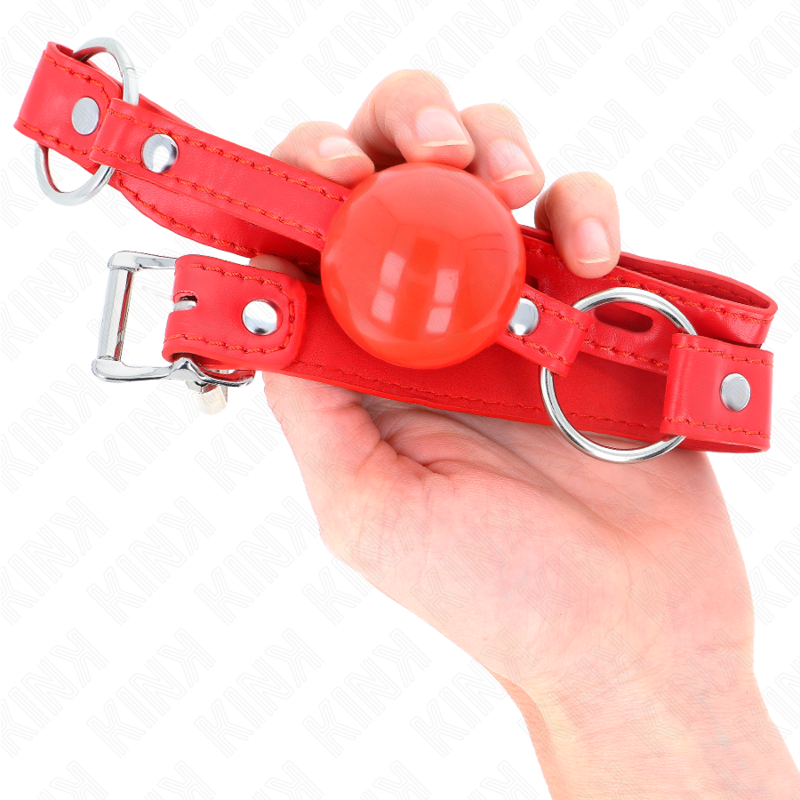 KINK - TPE BALL 4 CM GAG WITH ROJO LOCK 60 x 2 CM - 3