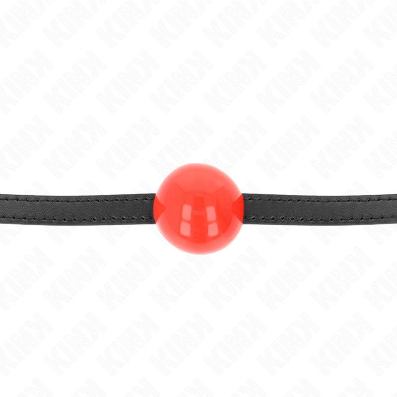 KINK - RED SINGLE BALL GAG 4 CM 65 x 1.5 CM