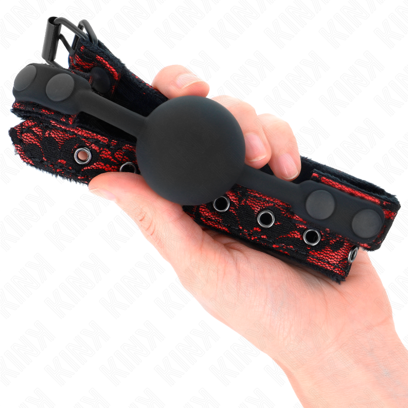 KINK - SCANDAL BOULE EN SILICONE 4 CM BÂILLON MODÈLE 1 65 x 2 CM