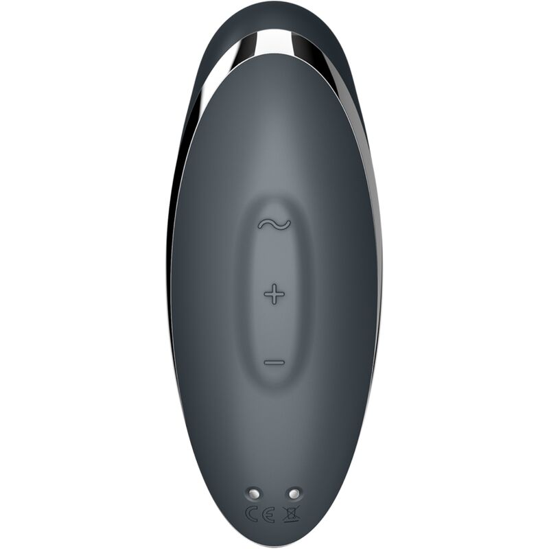 SATISFYER - TAP & CLIMAX 2 VIBRATOR & STIMULATOR GREY - 6