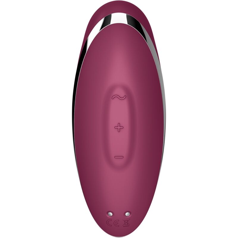 SATISFYER - TAP & CLIMAX 2 VIBRATOR & STIMULATOR RED - 6