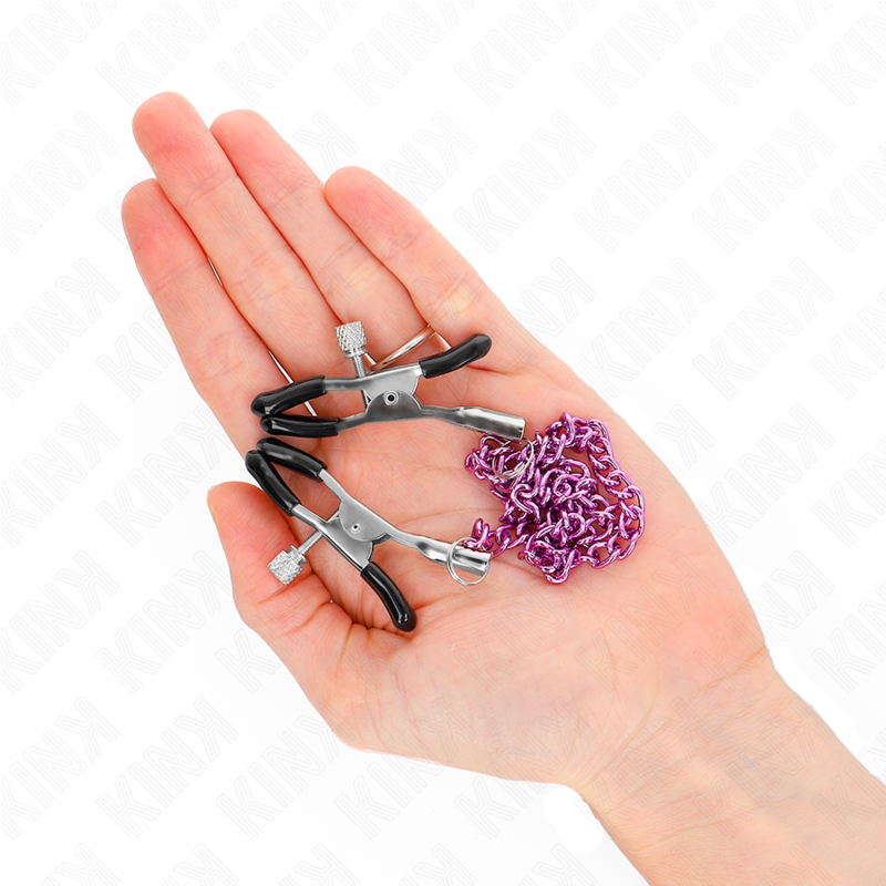KINK - CHAIN NIPPLE CLAMPS PURPLE 30 CM - 4