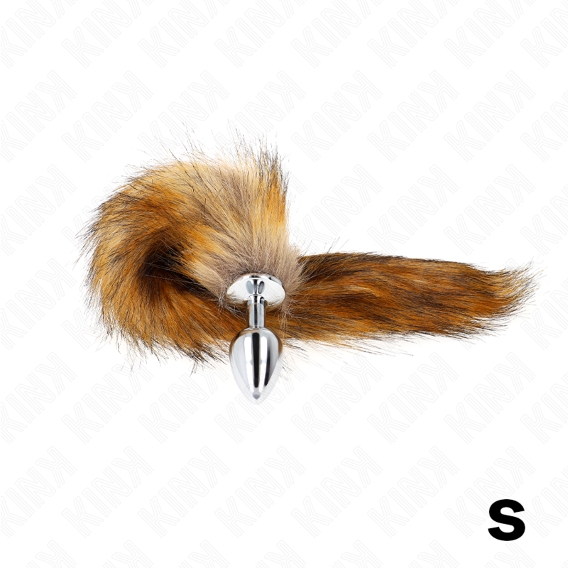 KINK - ANAL PLUG SIZE S 7 X 3 CM WITH SYNTHETIC TAIL 40 CM BROWN - 3