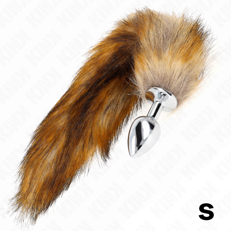 KINK - ANAL PLUG SIZE S 7 X 3 CM WITH SYNTHETIC TAIL 40 CM BROWN - 4