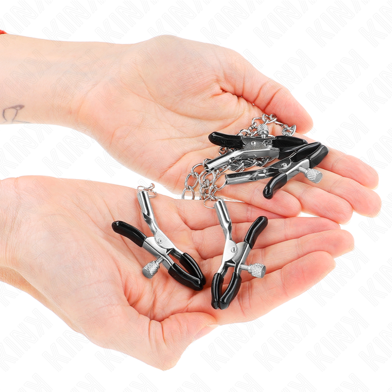 KINK - 4 NIPPLE AND CLIT CLAMPS ADJUSTABLE SILVER - 3