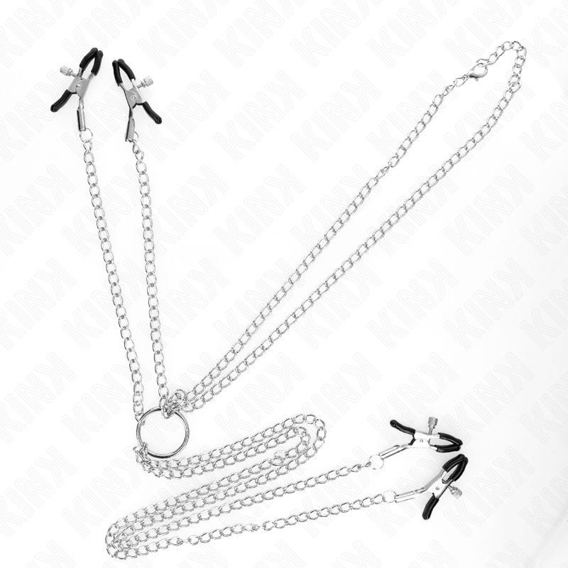 KINK - 4 NIPPLE AND CLIT CLAMPS ADJUSTABLE SILVER - 4