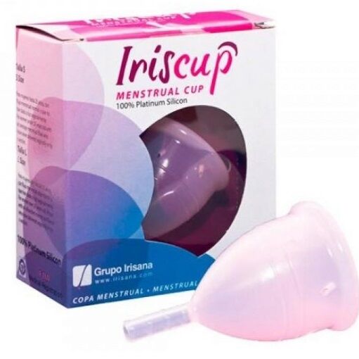 IRISCUP - LARGE PINK MONTH CUP + FREE STERILIZER BAG - 3