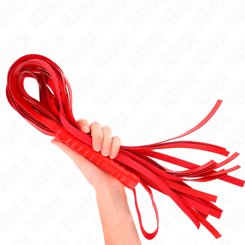 KINK - RED SHORT HANDLE LONG TAIL WHIP 70 CM - 2