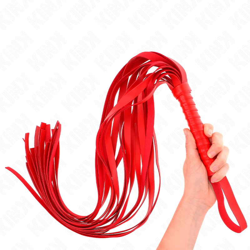 KINK - RED SHORT HANDLE LONG TAIL WHIP 70 CM - 3