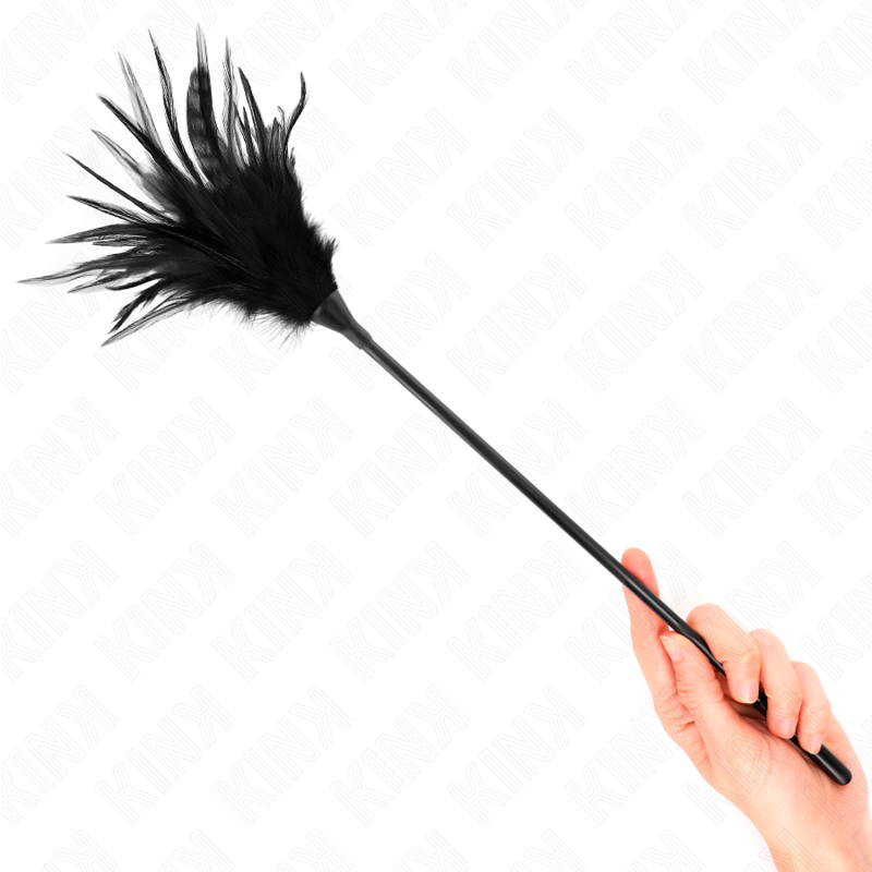 KINK - MULTIPLE BLACK TICKLE FEATHERS 45 CM - 4