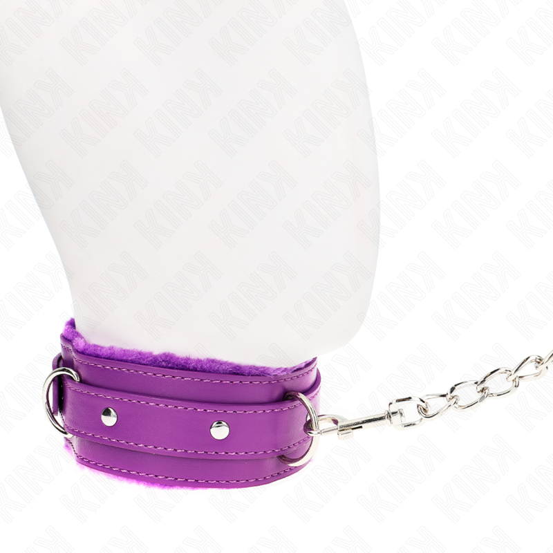 KINK - COLLAR WITH LEASH 65 CM WITH RESTRICTIONS PURPLE 36-42 CM X 5.5 CM - 4