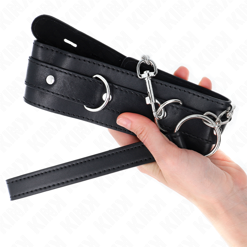 KINK - COLLAR WITH BELT 65 CM WITH STRAP BLACK 54 X 4.5 CM - 3