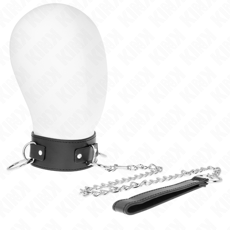 KINK - NECKLACE WITH LEASH 65 CM 3 RING MODEL 2 ADJUSTABLE 36-43 CM X 5 CM - 4
