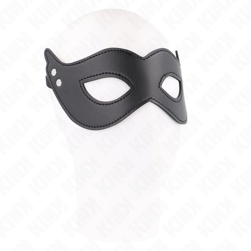 KINK - LEATHERETTE MASK WITH RIVETS MODEL 1 26 x 8 CM - 2