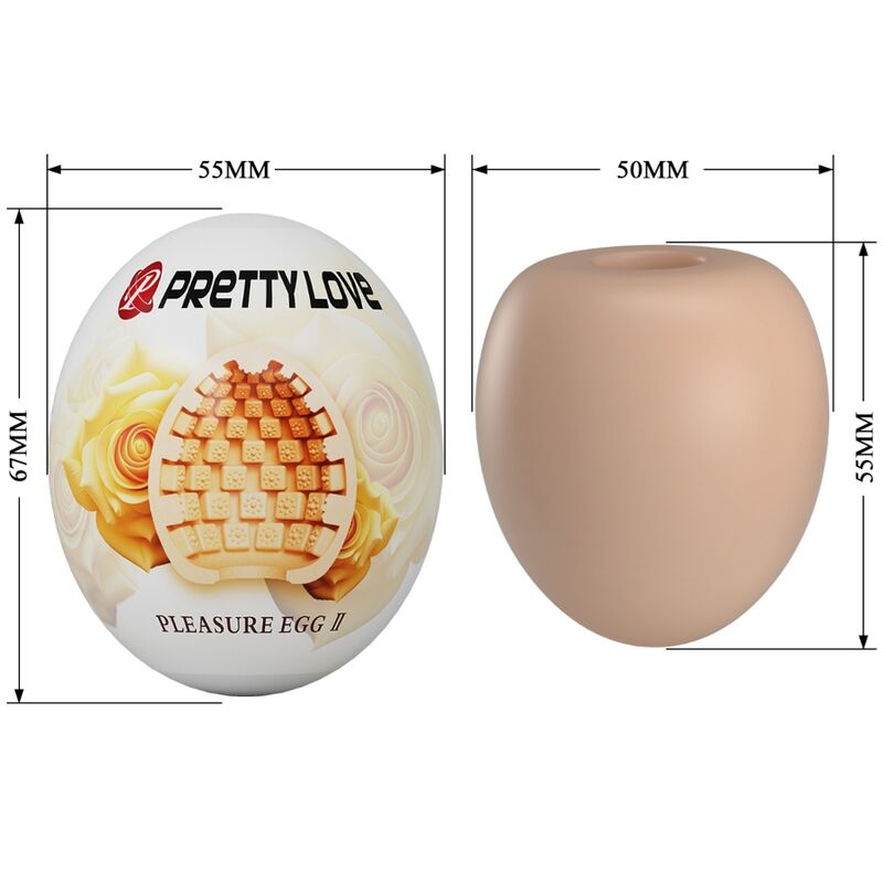 PRETTY LOVE - MALE MASTURBATOR EGG FLESH - 4