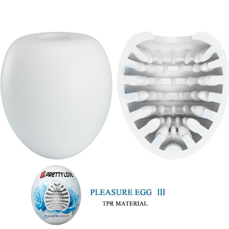 PRETTY LOVE - MALE MASTURBATOR EGG WHITE - 4