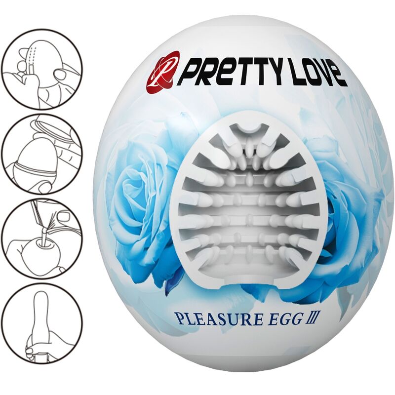 PRETTY LOVE - MALE MASTURBATOR EGG WHITE - 2