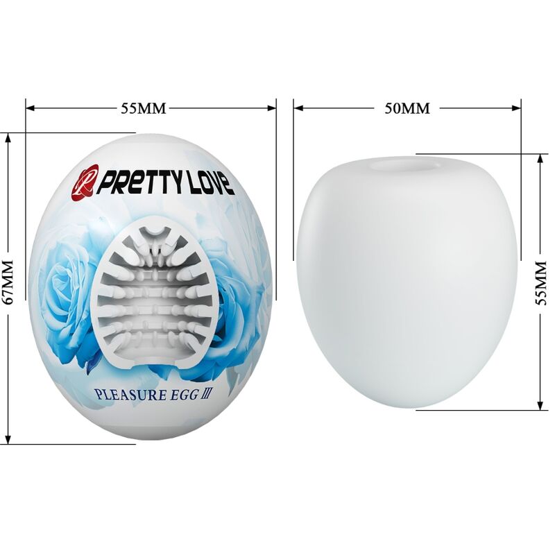 PRETTY LOVE - MALE MASTURBATOR EGG WHITE - 8