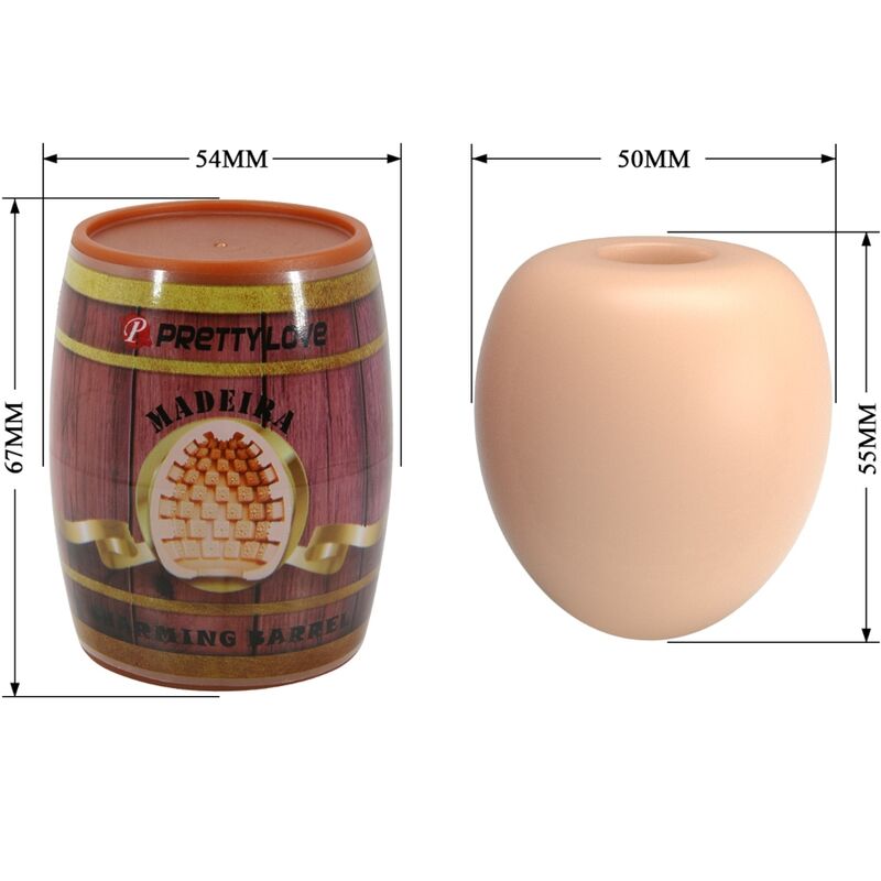 PRETTY LOVE - MALE MASTURBATOR EGG FLESH MODEL 2 - 4
