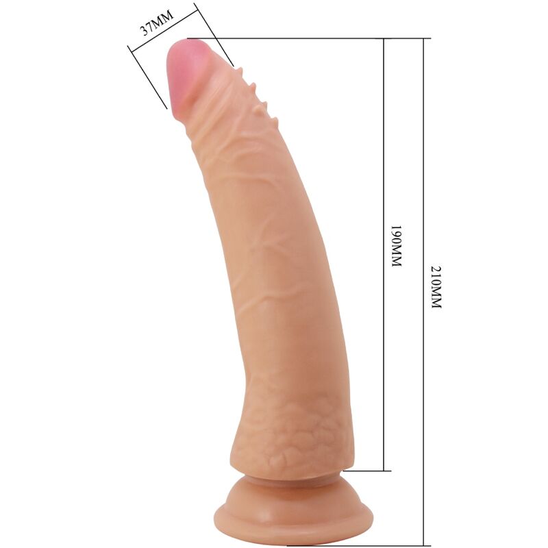 PRETTY LOVE - KABLE SUPER REALISTIC PENIS 21 CM FLESH MODEL 2 - 7