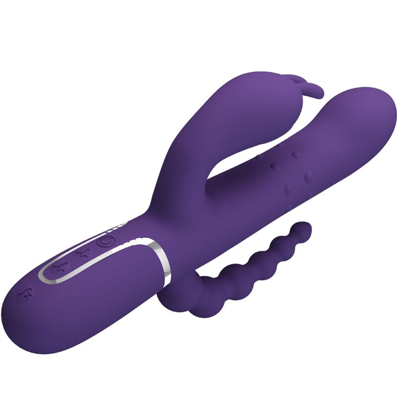 PRETTY LOVE - CAMMY TRIPLE VIBRATOR MULTIFUNCTION 4 IN 1 PURPLE - 2