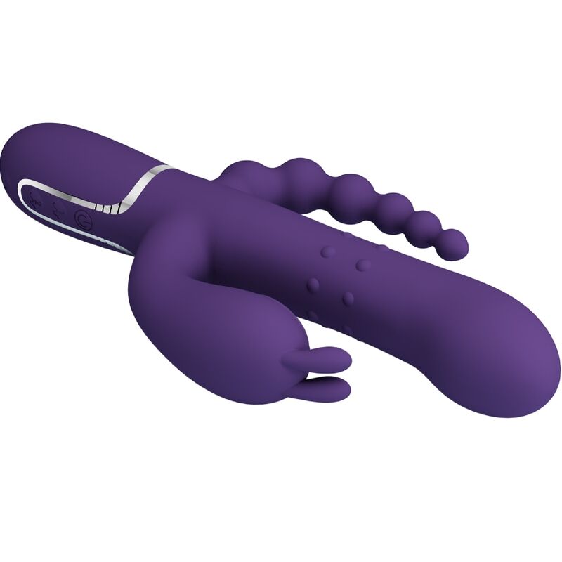 PRETTY LOVE - CAMMY 4-IN-1 MULTIFUNCTIONAL TRIPLE VIBRATOR PURPLE