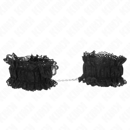 KINK - LACE ELASTIC WRIST RESTRAINTS NEGRO - 1