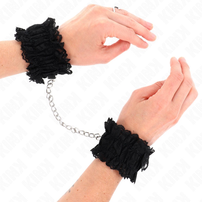 KINK - LACE ELASTIC WRIST RESTRAINTS NEGRO - 3