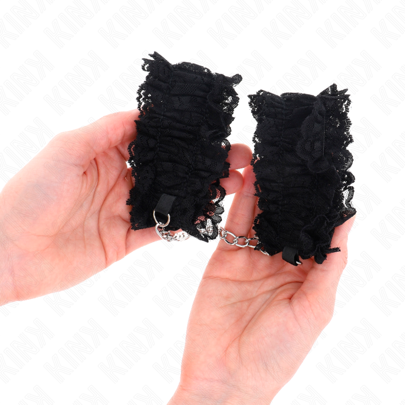 KINK - LACE ELASTIC WRIST RESTRAINTS NEGRO - 4