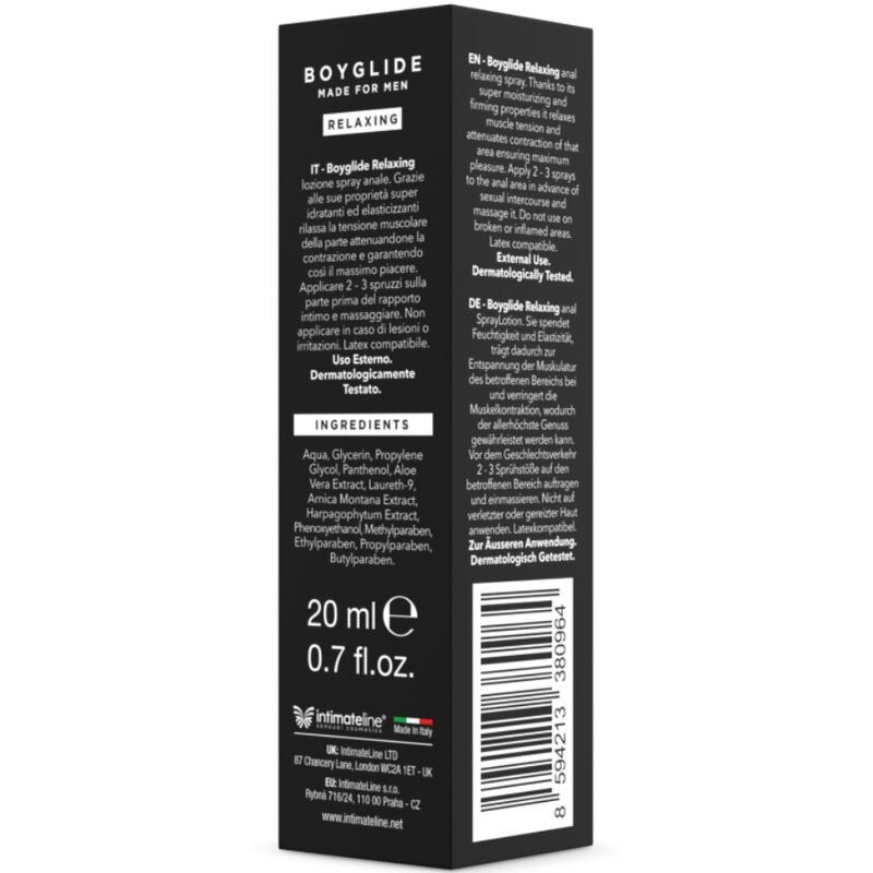 INTIMATELINE - BOYGLIDE ANAL RELAXING SPRAY 20 ML - 4