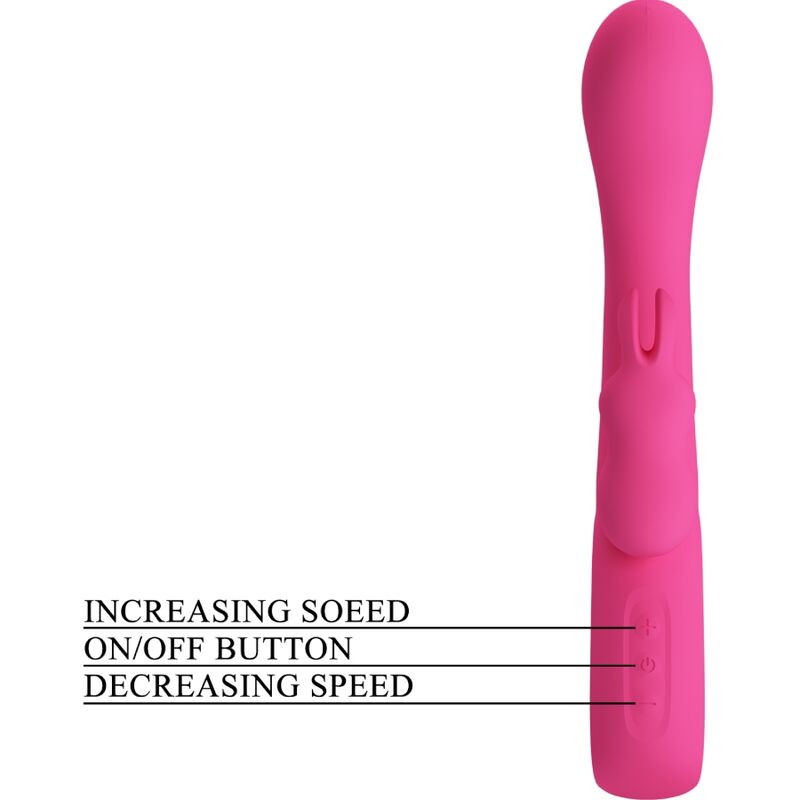 PRETTY LOVE - NOVAK RABBIT VIBRATOR 12 VIBRATIONS PINK - 4