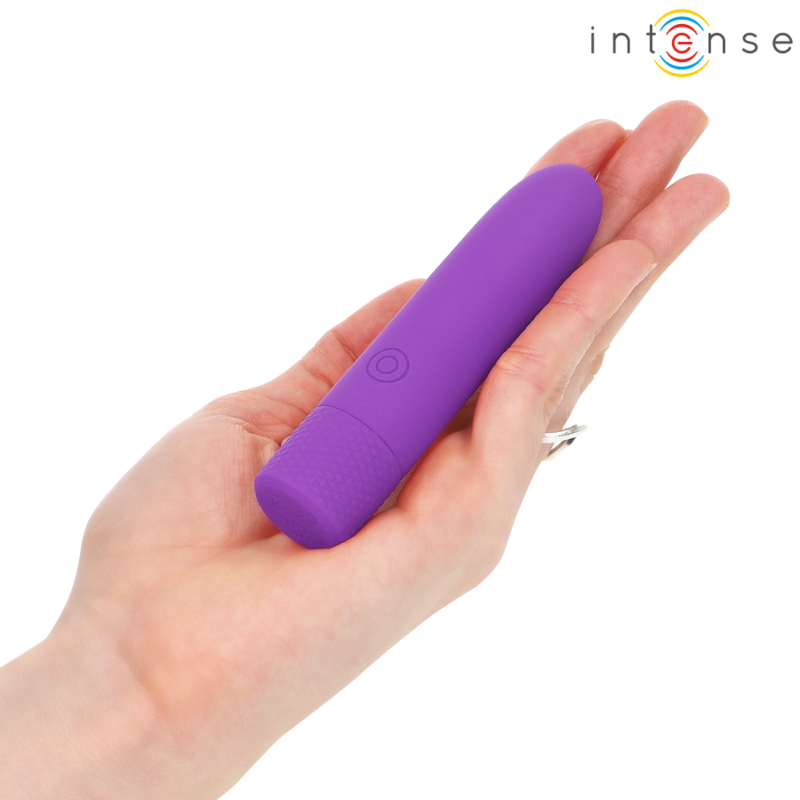 INTENSE - SYMONE USB RECHARGEABLE VIBRATING BULLET 8 VIBRATIONS PURPLE 10 X 2.2 CM - 6