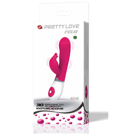 PRETTY LOVE - FLIRTATION VIBRATORE CON STIMOLATORE FELIX - Secretroomsexyshop