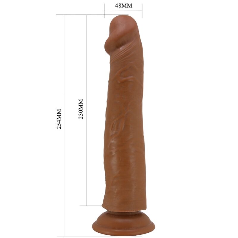 PRETTY LOVE - SHARIFE REALISTIC DILDO 25 CM BROWN - 5