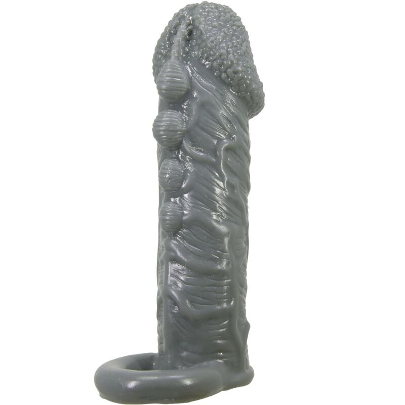 PRETTY LOVE - REALISTIC PENIS ENLARGER AND DELAY SLEEVE GREY - 2