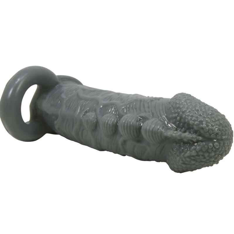 PRETTY LOVE - REALISTIC PENIS ENLARGER AND DELAY SLEEVE GREY - 8