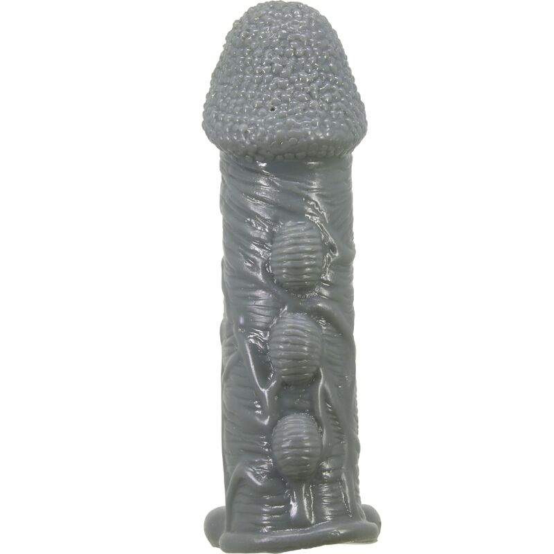 PRETTY LOVE - REALISTIC PENIS ENLARGER AND DELAY SLEEVE GREY - 4