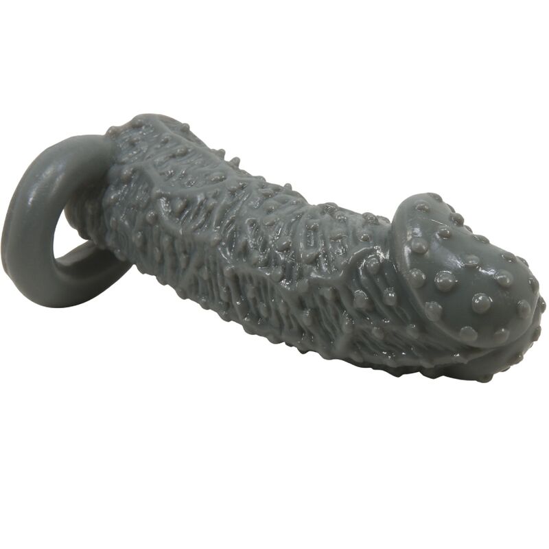 PRETTY LOVE - REALISTIC PENIS ENLARGER AND DELAY SLEEVE MODEL 2 GREY - 1