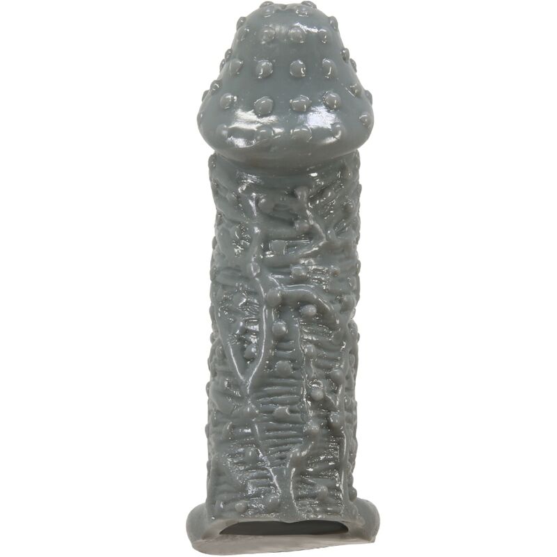 PRETTY LOVE - REALISTIC PENIS ENLARGER AND DELAY SLEEVE MODEL 2 GREY - 3
