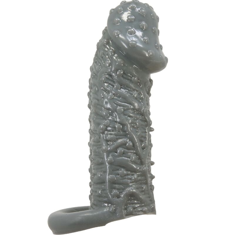 PRETTY LOVE - REALISTIC PENIS ENLARGER AND DELAY SLEEVE MODEL 2 GREY - 5