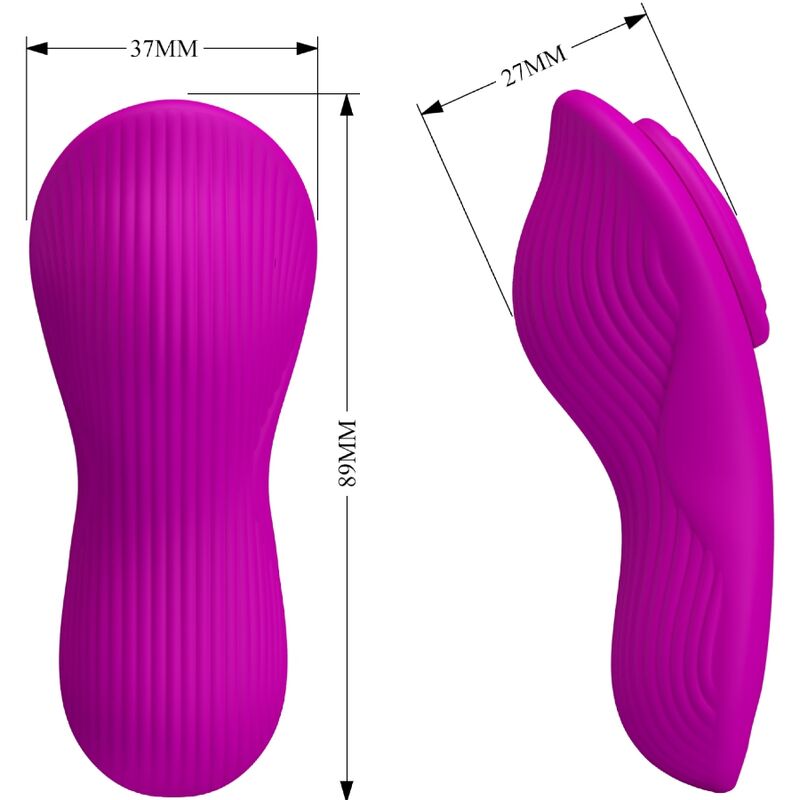 PRETTY LOVE - ROMARIO LAY-ON CLITORIS STIMULATOR REMOTE CONTROL PINK - 7