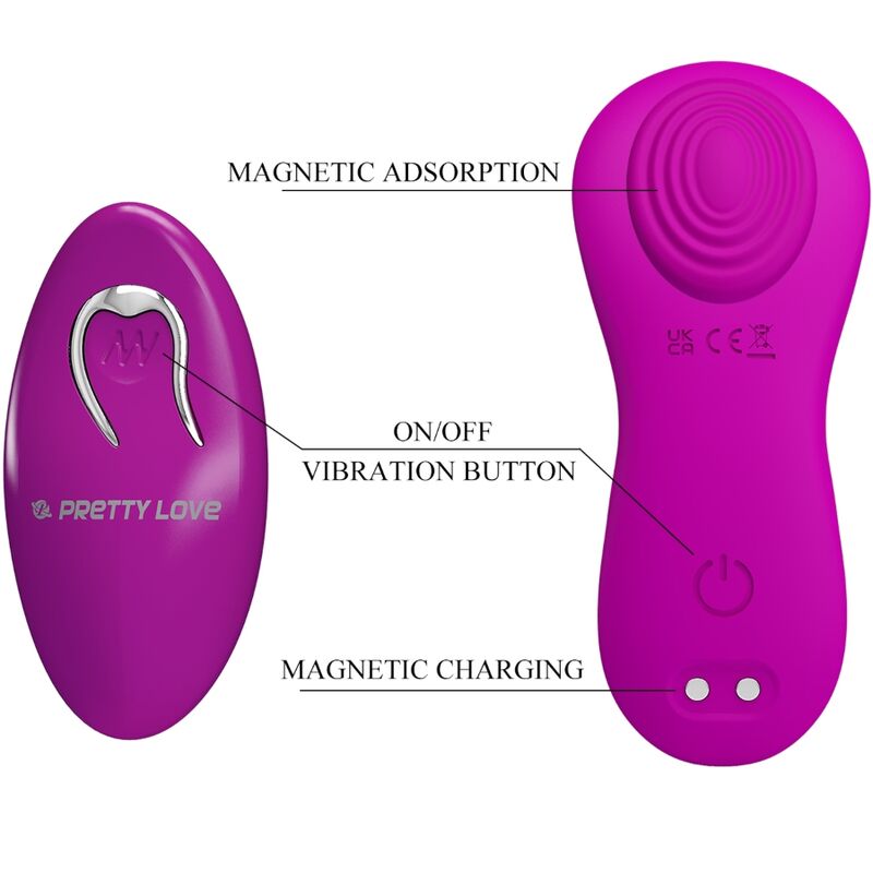 PRETTY LOVE - ROMARIO LAY-ON CLITORIS STIMULATOR REMOTE CONTROL PINK - 5