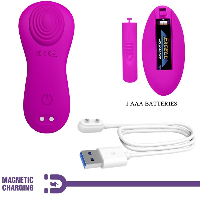 PRETTY LOVE - ROMARIO LAY-ON CLITORIS STIMULATOR REMOTE CONTROL PINK - 6