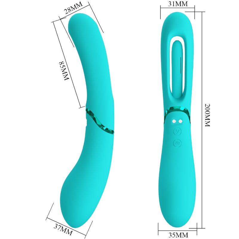 ROMANCE - LEXIE G-SPOT VIBRATOR 7 VIBRATIONS BLUE - 8