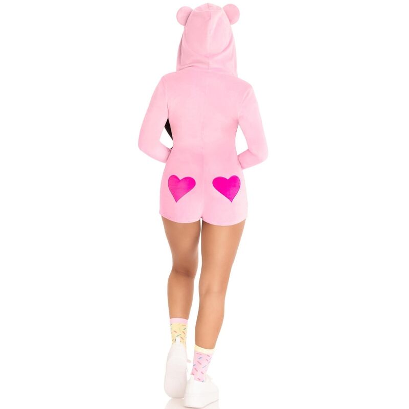 LEG AVENUE - TEDDY BEAR VELVET BODYSUIT PINK S - 9