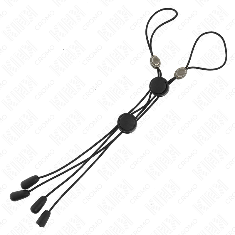 KINK - BLACK DETAIL NIPPLE CLAMPS WITH BLACK ELASTIC - 2
