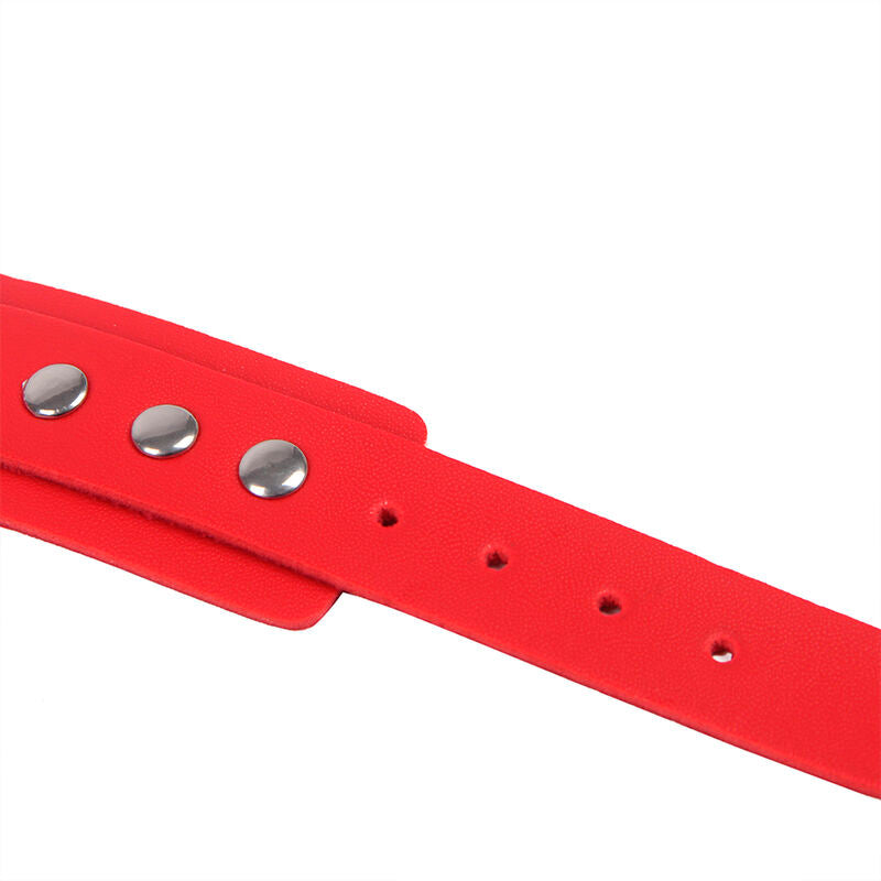SUBBLIME - 953706 HANDCUFFS WITH BONDAGE BELT RED ONE SIZE - 11