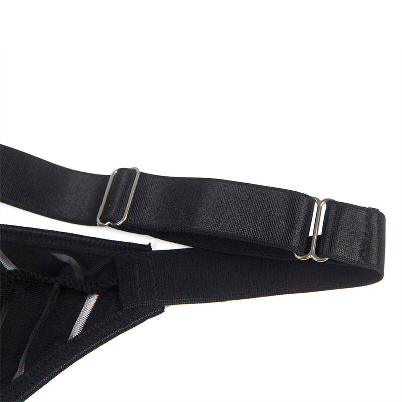 SUBBLIME - 954154 BODY WITH GARTER BELT BLACK L/XL - 12